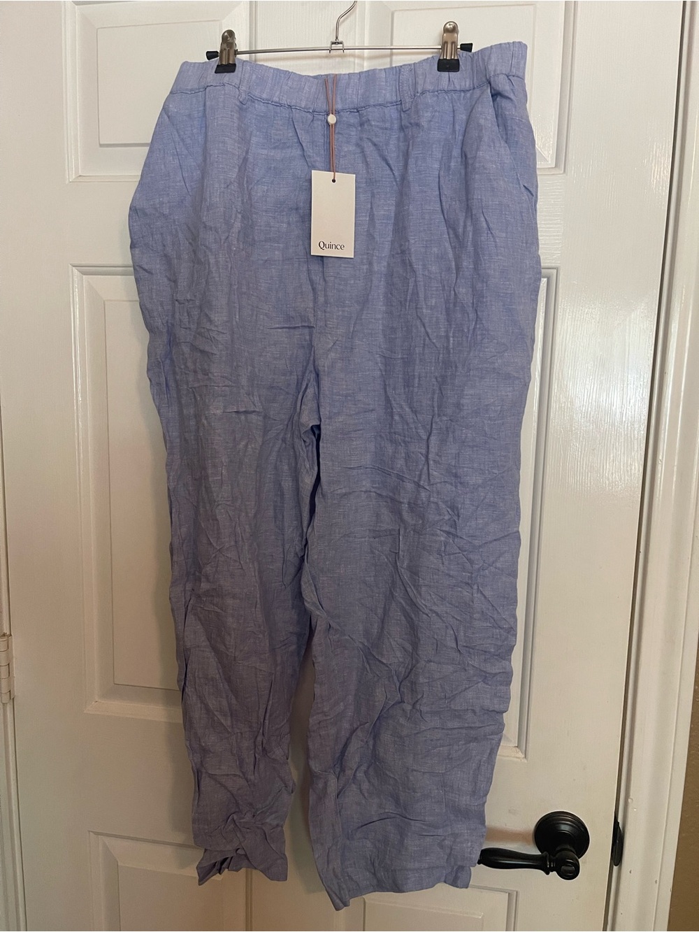 Quince Light Blue Women’s Linen Pants